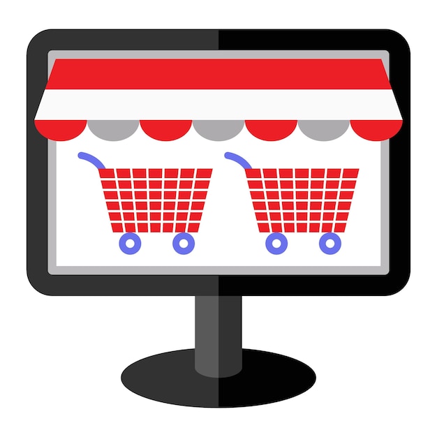 Vector vectorontwerp icon style voor e-commerce