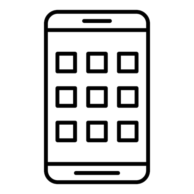 Vectorontwerp Icon Style voor mobiele apps