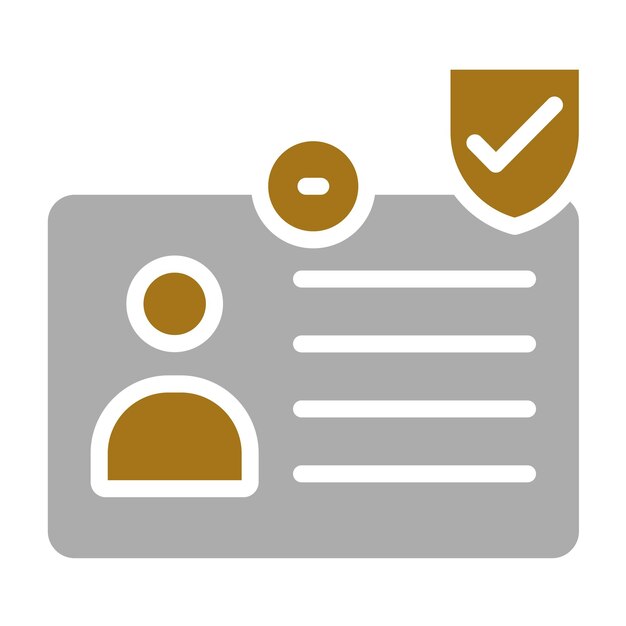 Vectorontwerp IdentityGuardian Icon Style