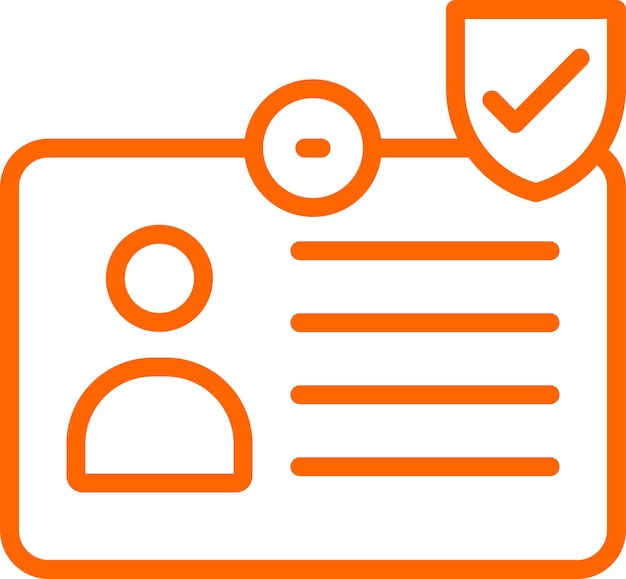 Vectorontwerp IdentityGuardian Icon Style