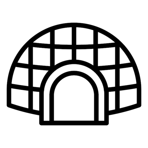 Vectorontwerp Igloo Icon Style