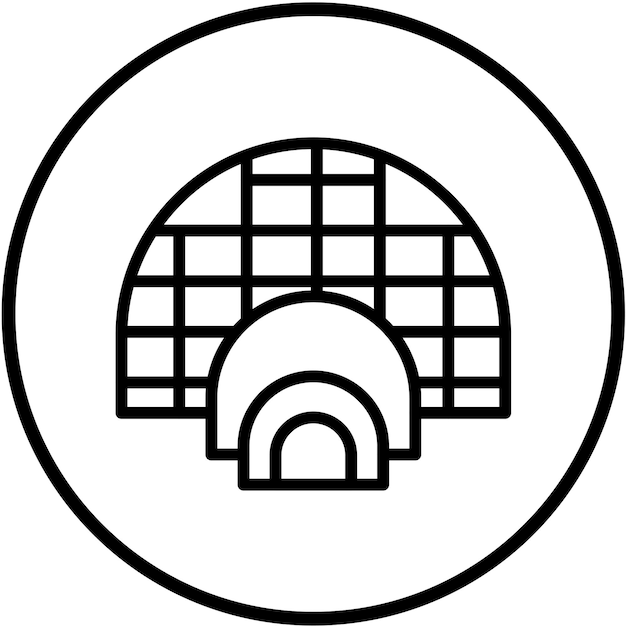 Vectorontwerp Igloo Icon Style