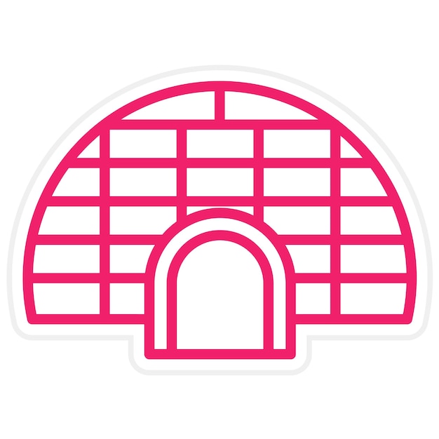 Vectorontwerp Igloo Icon Style