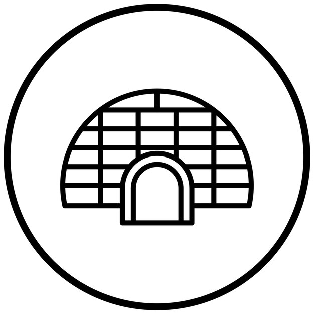 Vectorontwerp Igloo Icon Style