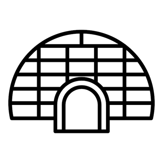 Vectorontwerp Igloo Icon Style