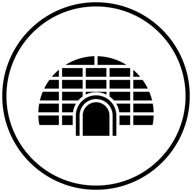 Vectorontwerp Igloo Icon Style