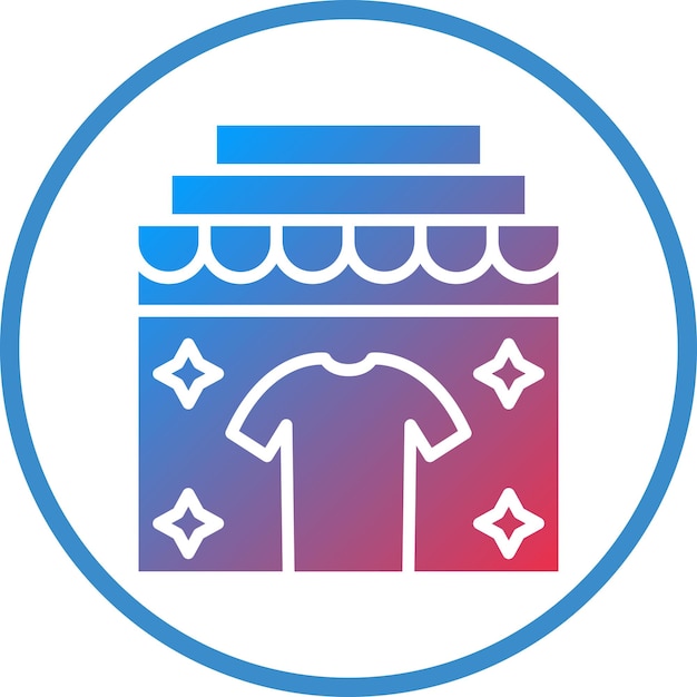 Vectorontwerp in de winkel Display Icon Style
