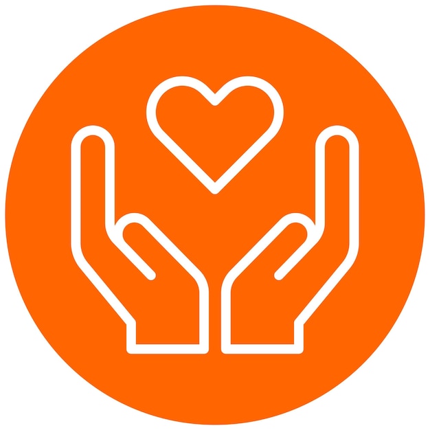 Vectorontwerp in Love Icon Style