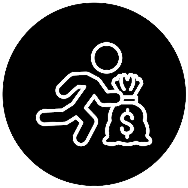 Vectorontwerp inbraak icoon stijl