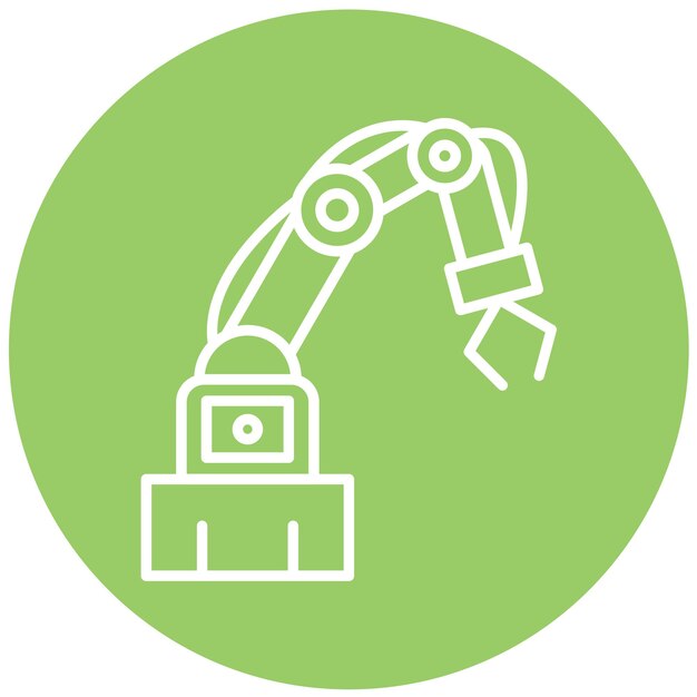 Vectorontwerp Industriële Robot Icon Style