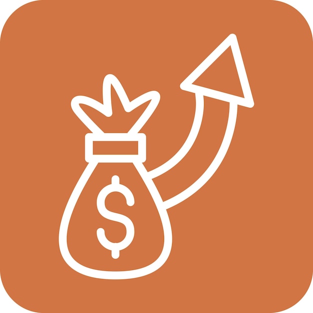 Vectorontwerp Inflatie Icon Stijl