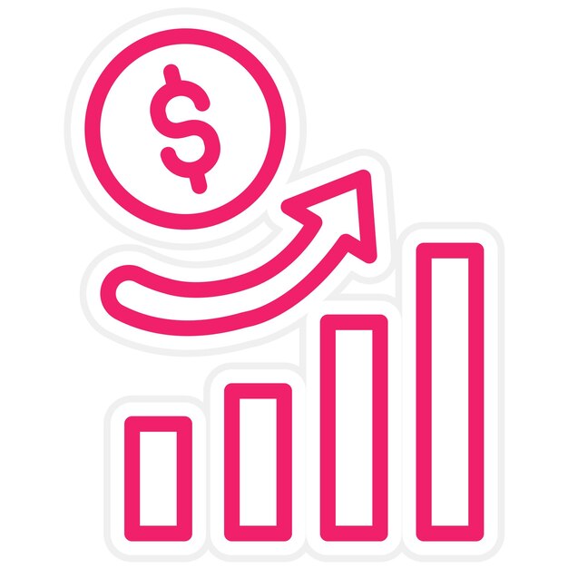 Vectorontwerp Inflatie Icon Stijl