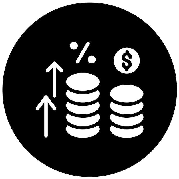 Vectorontwerp Inflatie Icon Stijl