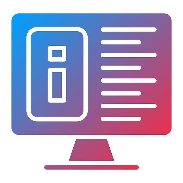 Vectorontwerp Informatie Icon Stijl