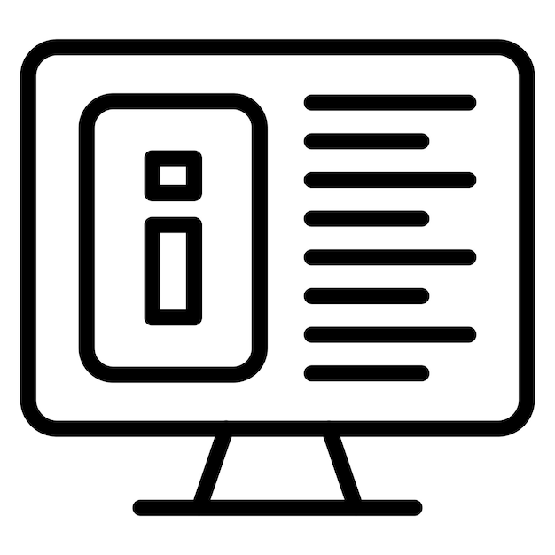 Vectorontwerp Informatie Icon Stijl