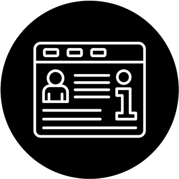 Vectorontwerp Informatie Icon Stijl