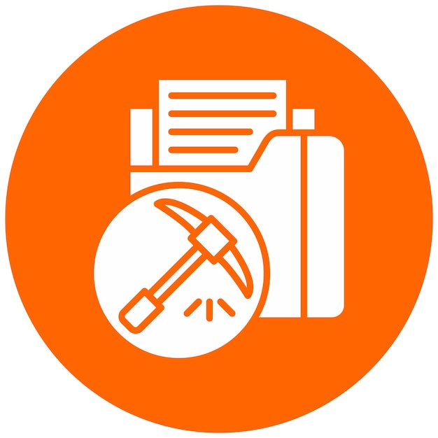 Vectorontwerp Informatie Mining Icon Style