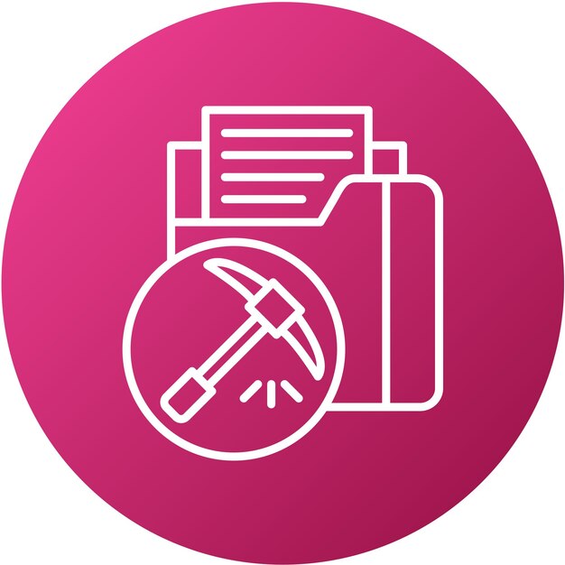 Vectorontwerp Informatie Mining Icon Style