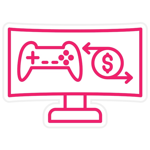 Vectorontwerp InGame Transacties Icon Style