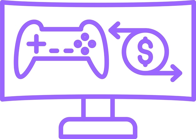 Vectorontwerp InGame Transacties Icon Style