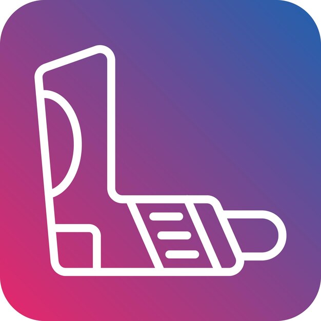 Vectorontwerp Inhalator Icon Style