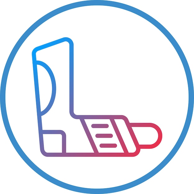 Vectorontwerp Inhalator Icon Style