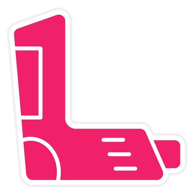 Vectorontwerp Inhalator Icon Style