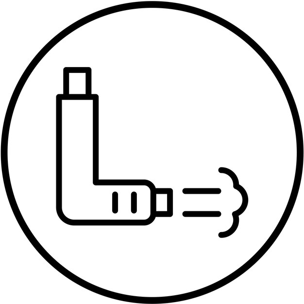 Vectorontwerp Inhalator Icon Style