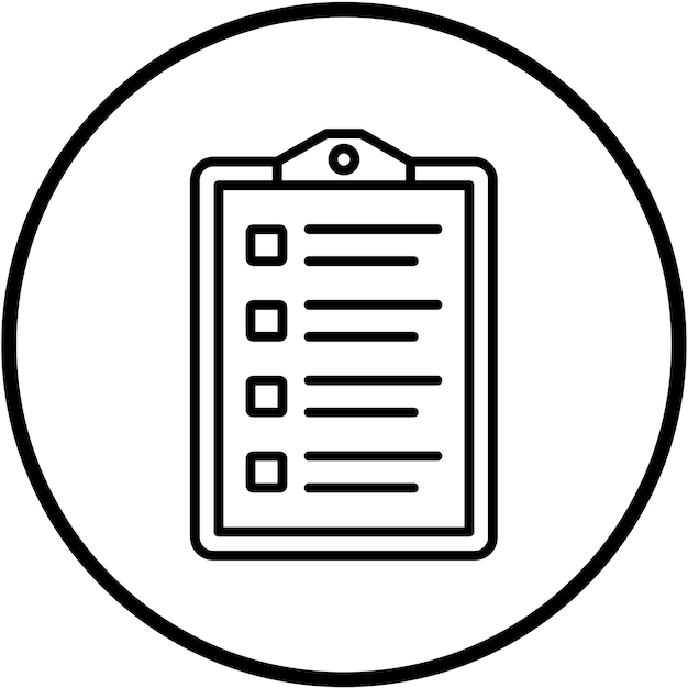 Vectorontwerp Inkooplijst Icon Stijl