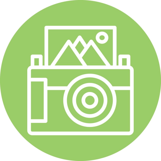 Vectorontwerp Instant Camera Icon Style
