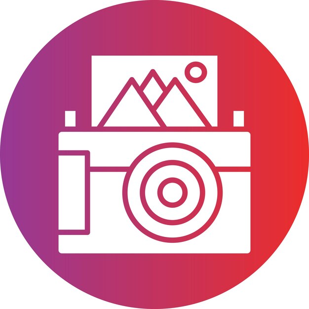 Vectorontwerp Instant Camera Icon Style