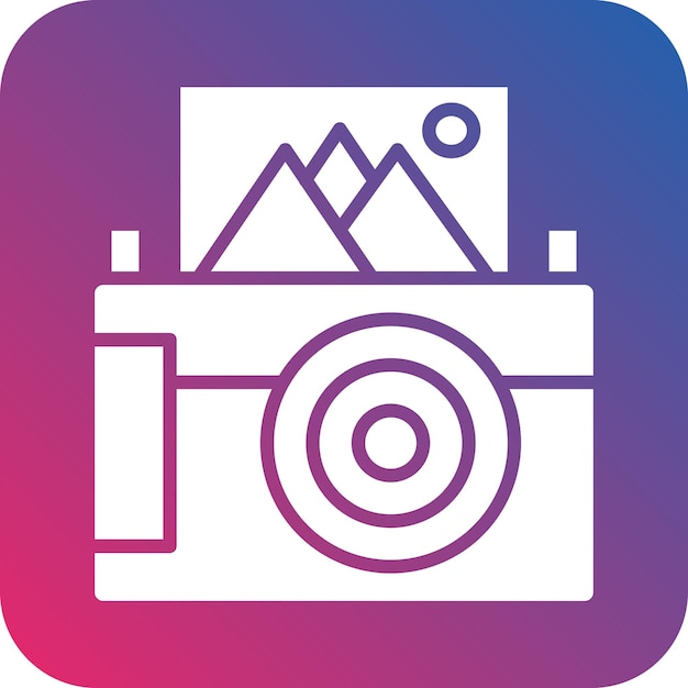 Vectorontwerp Instant Camera Icon Style
