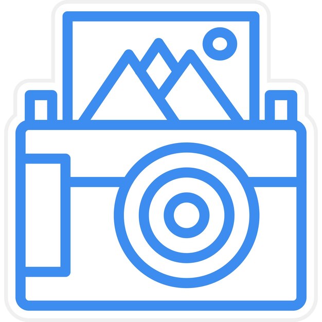 Vectorontwerp Instant Camera Icon Style