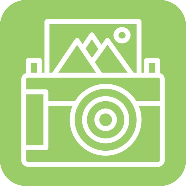 Vectorontwerp Instant Camera Icon Style