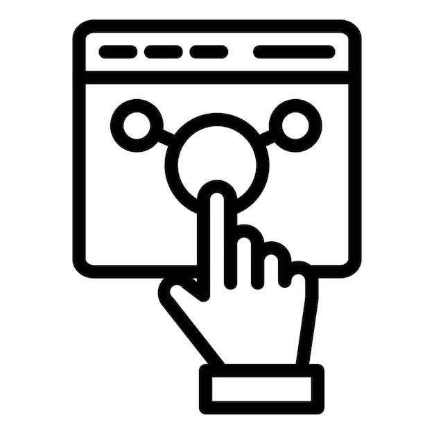 Vectorontwerp Interact Icon Style