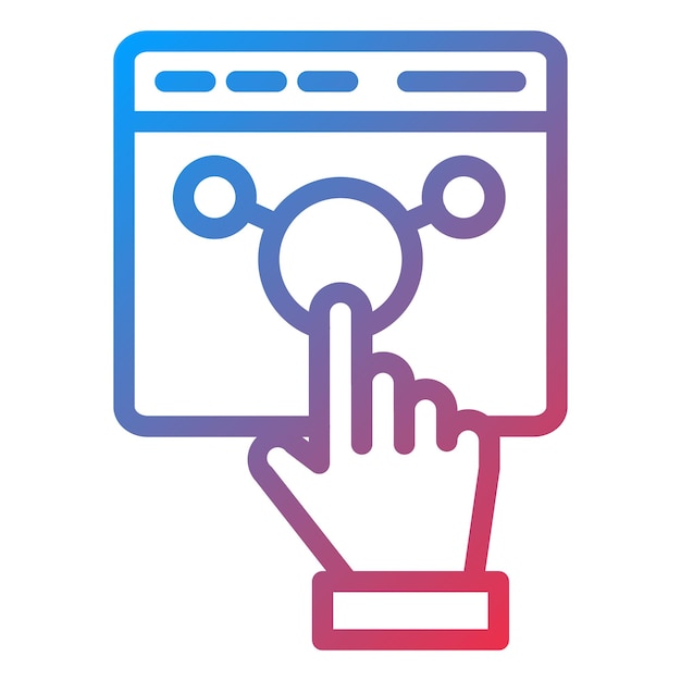 Vectorontwerp Interact Icon Style