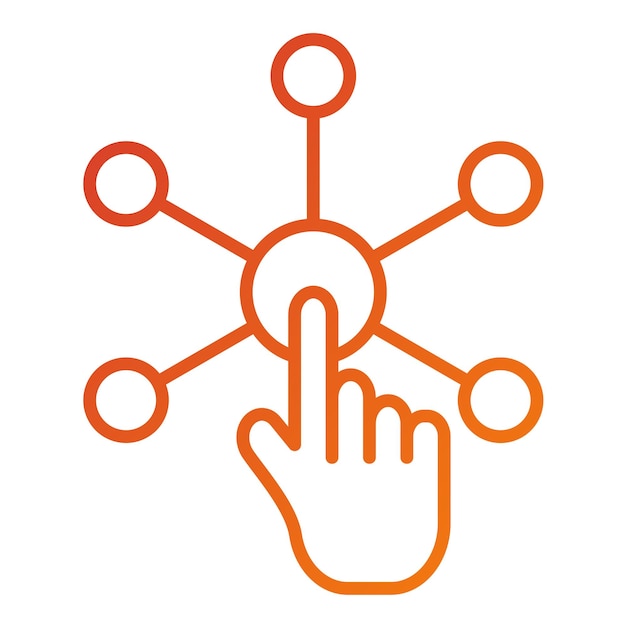 Vectorontwerp Interact Icon Style