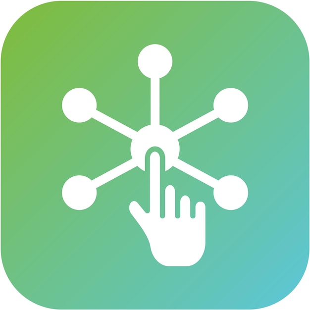 Vectorontwerp Interact Icon Style