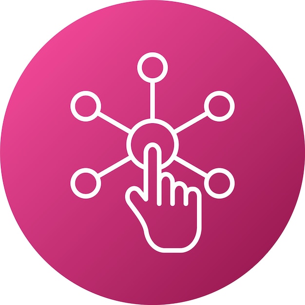 Vectorontwerp Interact Icon Style