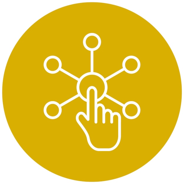 Vectorontwerp Interact Icon Style