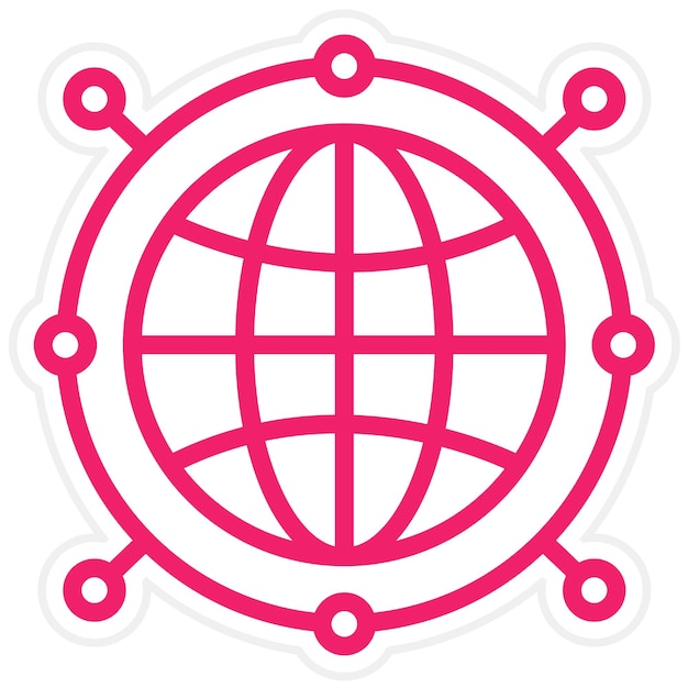 Vectorontwerp Internet Icon Style