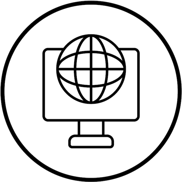 Vectorontwerp Internet Icon Style