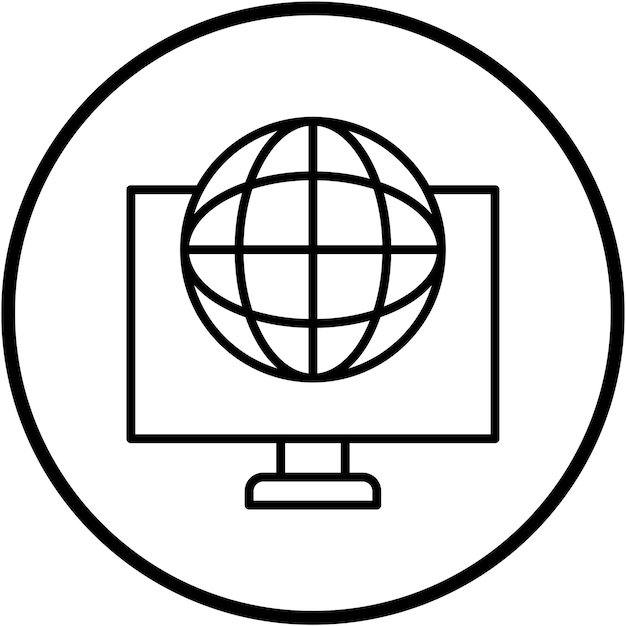 Vectorontwerp Internet Icon Style