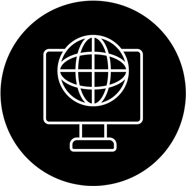 Vectorontwerp Internet Icon Style