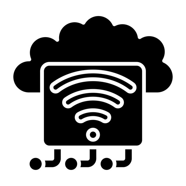 Vectorontwerp Internet of Things Icon Style