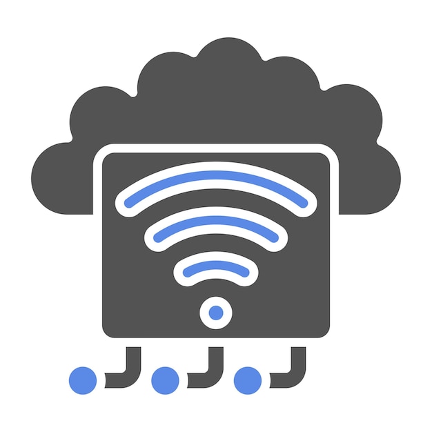 Vectorontwerp Internet of Things Icon Style