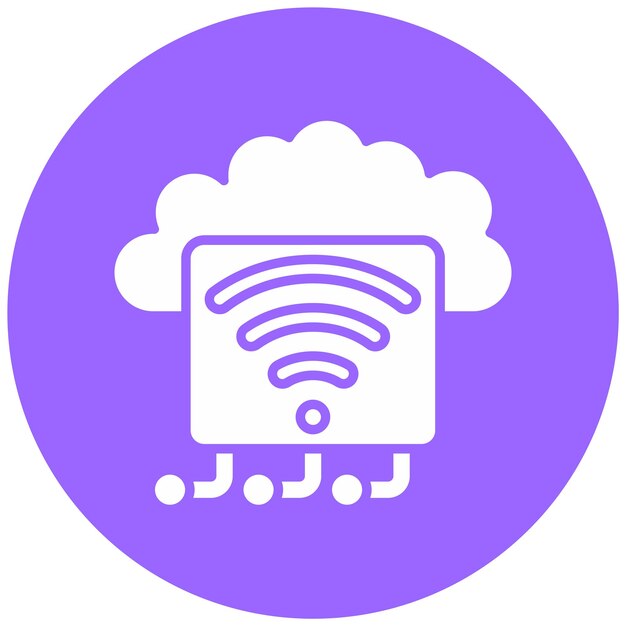 Vectorontwerp Internet of Things Icon Style