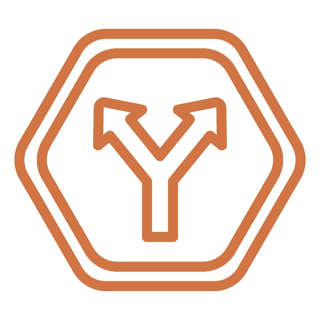 Vectorontwerp Intersectie Icon Stijl