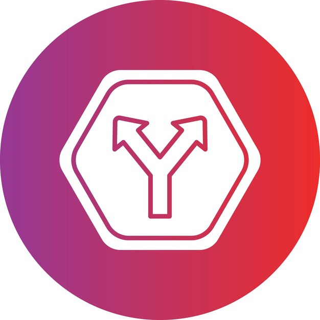 Vectorontwerp Intersectie Icon Stijl