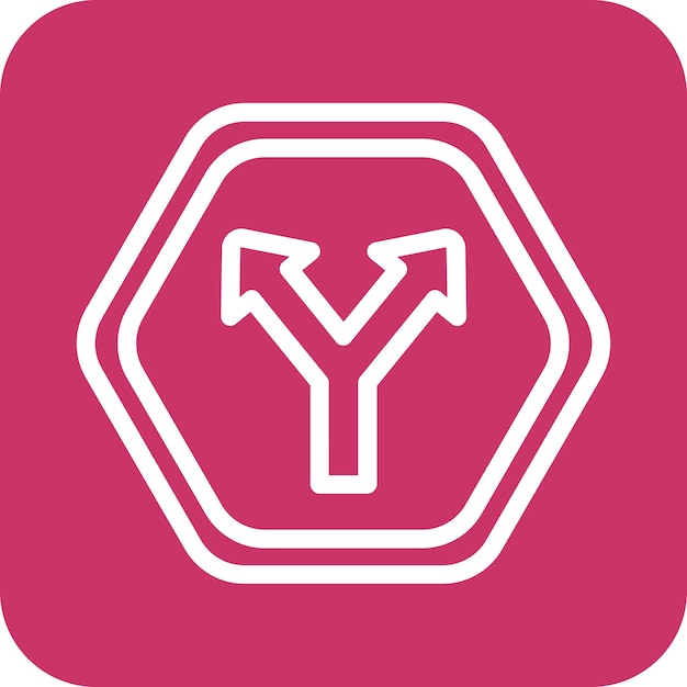 Vectorontwerp Intersectie Icon Stijl